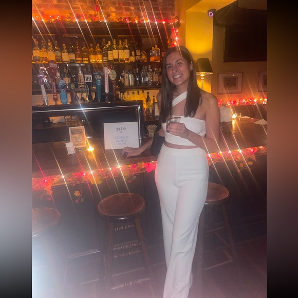 Lulus white two piece jumpsuit - Picture 10 of 11